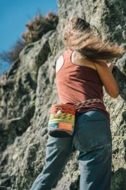 Recycled Climbing Rope Chalk Bag, Made In The UK / Red -Outdoor Sports kdd2526f909d54692d362c7318b1d4e7b