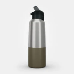 Quechua Isothermal Stainless Steel Hiking Flask MH500 1 L Khaki -Outdoor Sports kdeaf4a27f1e2cc60ede047b2edfab308