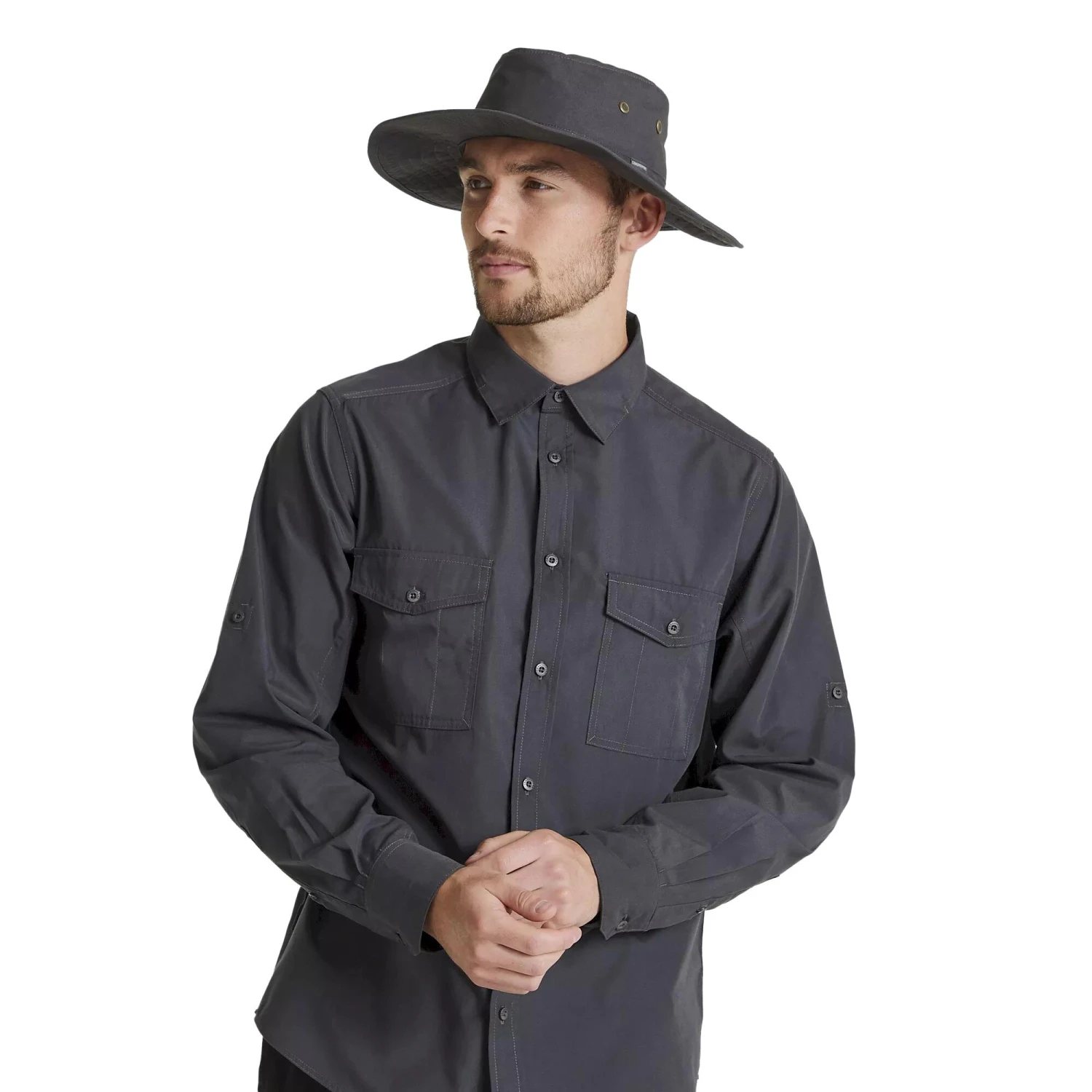 Craghoppers Unisex Adult Expert Kiwi Ranger Hat (Pebble) 8 Craghoppers Unisex Adult Expert Kiwi Ranger Hat (Pebble) - Image 6