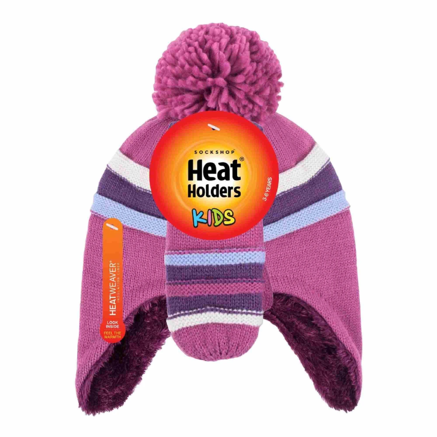 Girls Winter Warm Pom Pom Bobble Beanie Hat And Mittens Set 4 Girls Winter Warm Pom Pom Bobble Beanie Hat And Mittens Set - Image 2