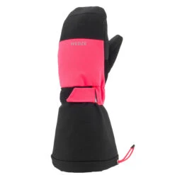 WEDZE KIDS’ WARM AND WATERPROOF SKI MITTENS