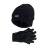 Ladies Thinsulate Soft Chenille Thermal Ribbed Beanie Hat & Gloves Set -Outdoor Sports ke61e94a0b57fcdbdd65307c42ffc3c36