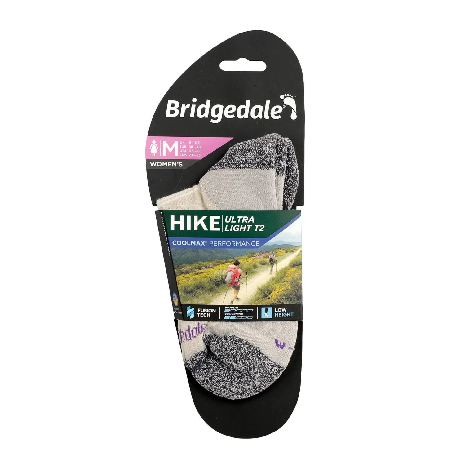Bridgedale HIKE Ultralight T2 Coolmax Performance Ankle Women's 3 Bridgedale HIKE Ultralight T2 Coolmax Performance Ankle Women's