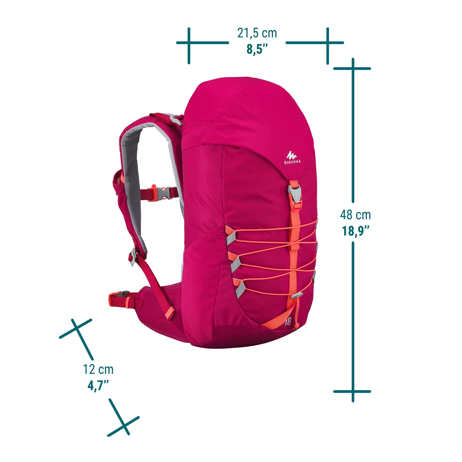Quechua Kids' Hiking Backpack 18L 4 Quechua Kids' Hiking Backpack 18L - Image 2