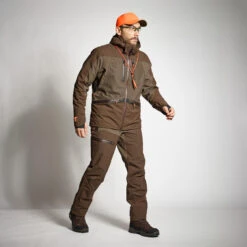 HUNTING WATERPROOF TROUSERS RENFORT 900 BROWN -Outdoor Sports ked793c8187af2242cfd7d1bfe7446611 1