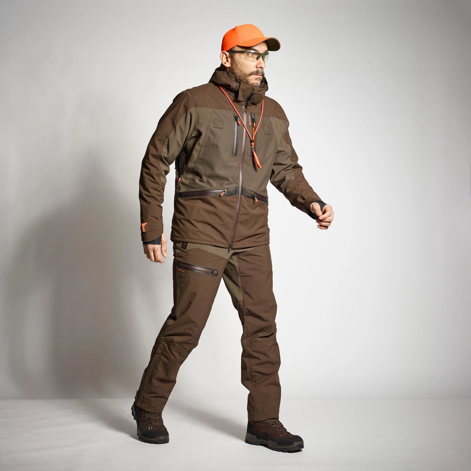 HUNTING WATERPROOF REINFORCED JACKET 900 BROWN 21 HUNTING WATERPROOF REINFORCED JACKET 900 BROWN - Image 19