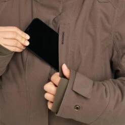 HUNTING WOMEN’S 3-IN-1 WARM WATERPROOF JACKET 500 - BROWN -Outdoor Sports kedcb614bf80cf7e0eac88c1d789036ba