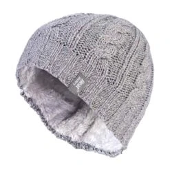 Ladies Cable Knit Fleece Lined 3.4 TOG Thermal Winter Hat -Outdoor Sports kf615e316e4b886230a869d1df0ecb345