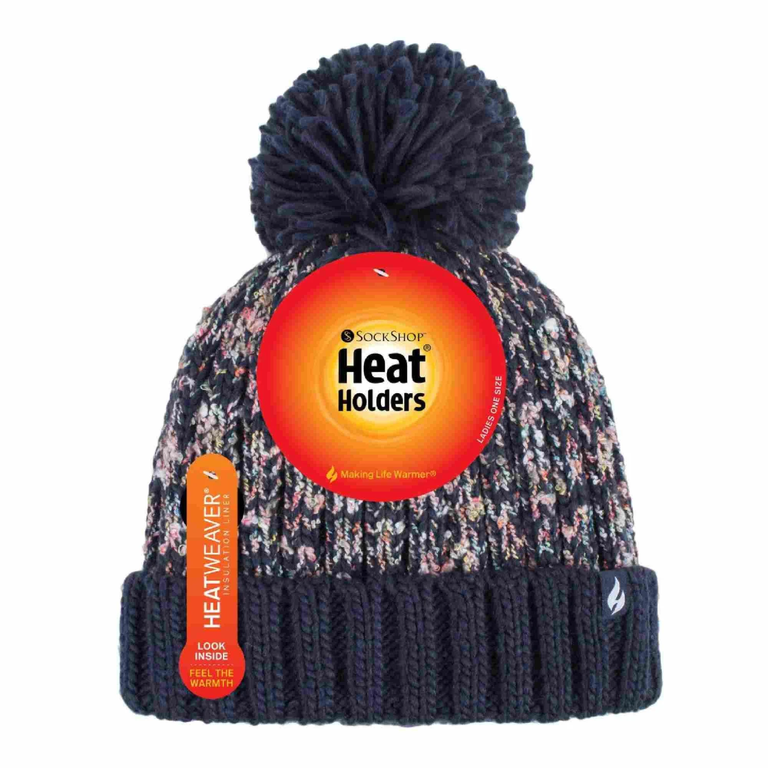 Ladies Thermal Winter Bobble Hat With Extra Large Pom Pom 6 Ladies Thermal Winter Bobble Hat With Extra Large Pom Pom - Image 4